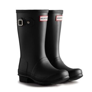 NWOT Hunter Big Kids Original Rain Boot in Black size 33